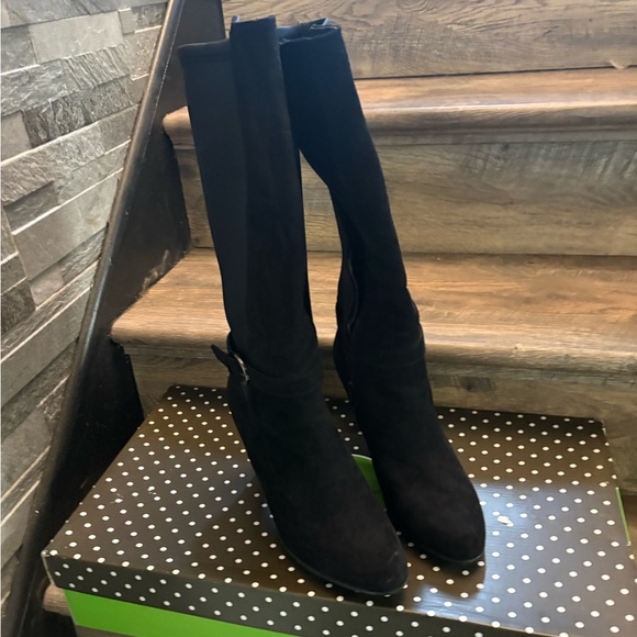 Kelly & Katie Black Over the Knee Boots - Picture 3 of 7